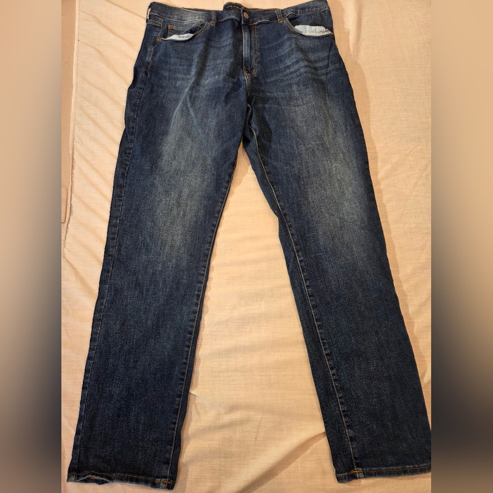 Lucky Brand Men's Dark Blue Straight Jeans